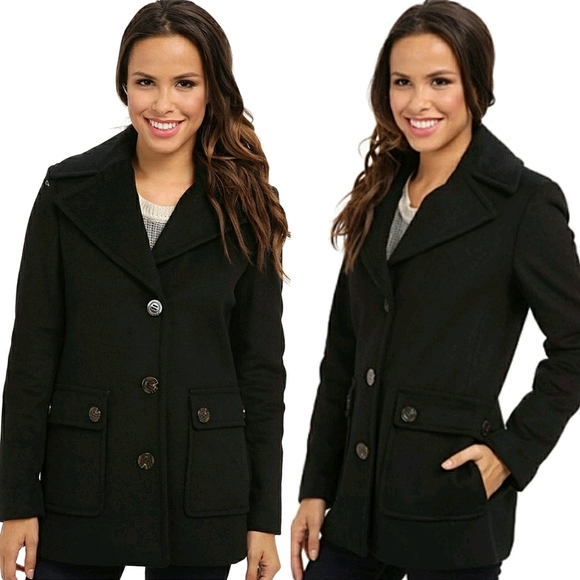 Calvin Klein Jackets & Blazers - Calvin Klein PLUS Single Breasted Wool Peacoat